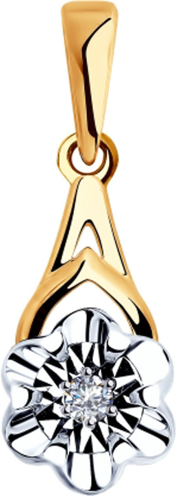 фото Подвеска Diamant, золото 585, бриллиант, 51-230-00022-1
