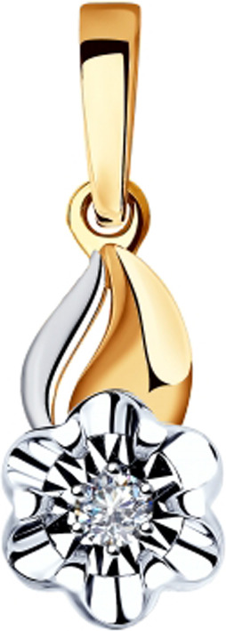 фото Подвеска Diamant, золото 585, бриллиант, 51-230-00019-1