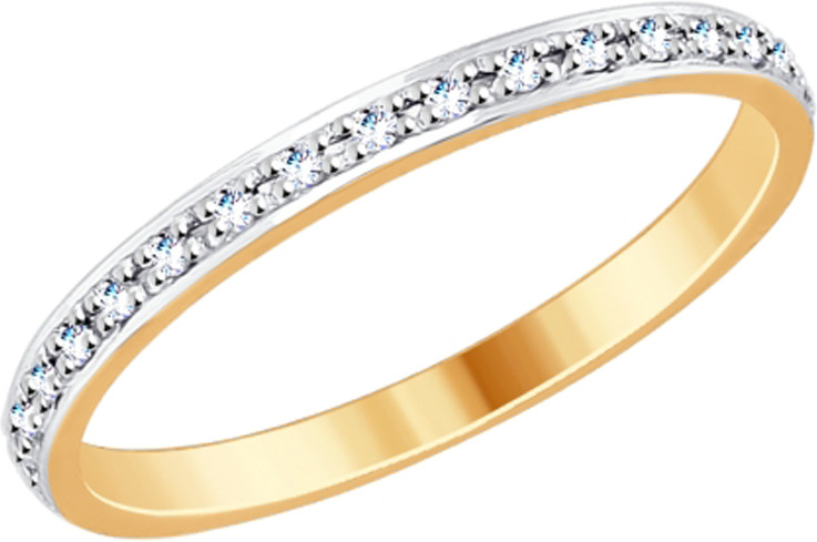 фото Кольцо Diamant из золота с бриллиантом