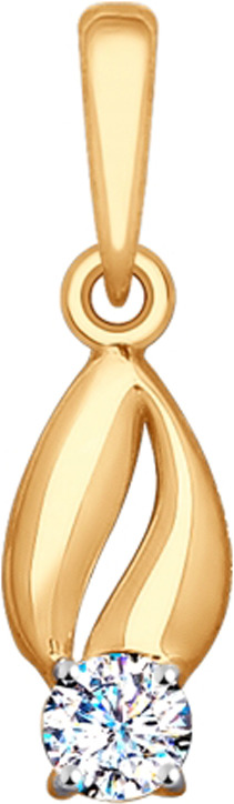 фото Подвеска/кулон Diamant из золота с фианитом