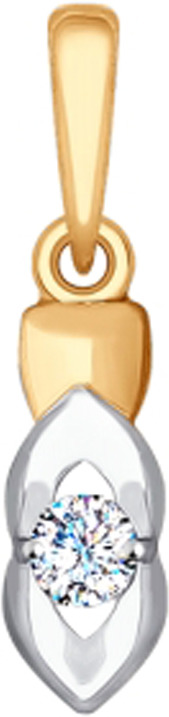 фото Подвеска Diamant, золото 585, фианит, 51-130-00103-1