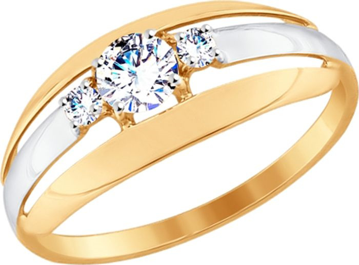 фото Кольцо Diamant, золото 585, фианит, 18, 51-110-00098-1