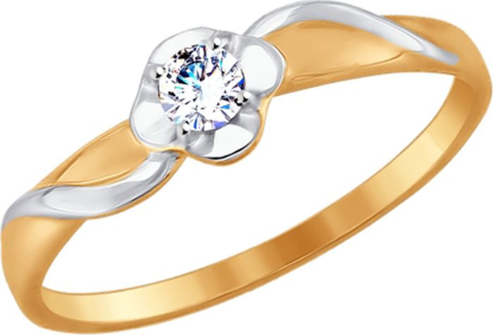 фото Кольцо Diamant, золото 585, фианит, 18,5, 51-110-00102-1