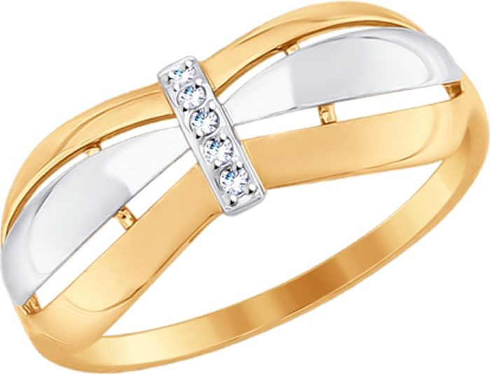 фото Кольцо Diamant, золото 585, фианит, 18,5, 51-110-00068-1