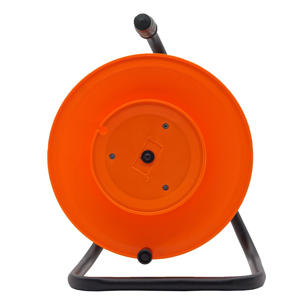 Удлинитель Glanzen ЕК-01-250 Ф250мм, катушка для провода, оранжевый, черный