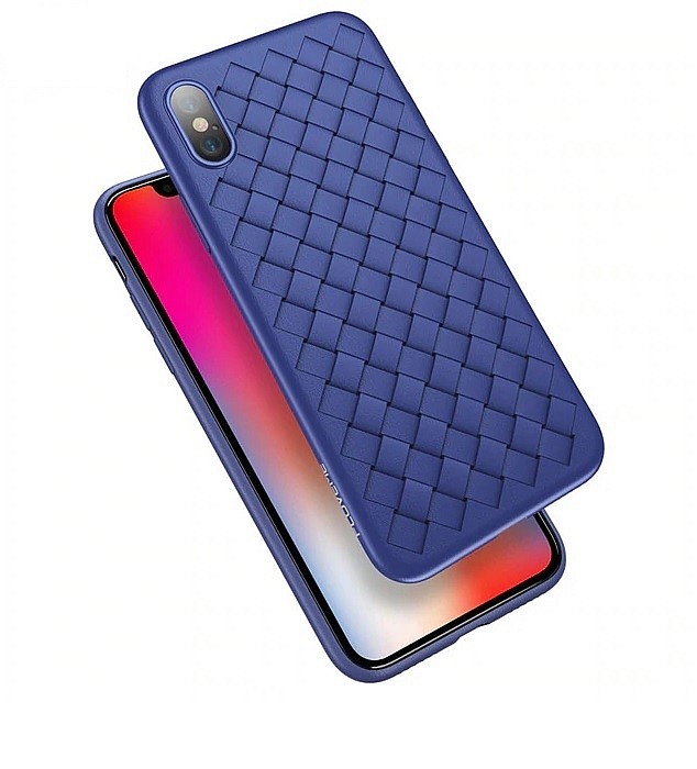 фото Чехол для сотового телефона Floveme супермягкий для iPhone X, синий