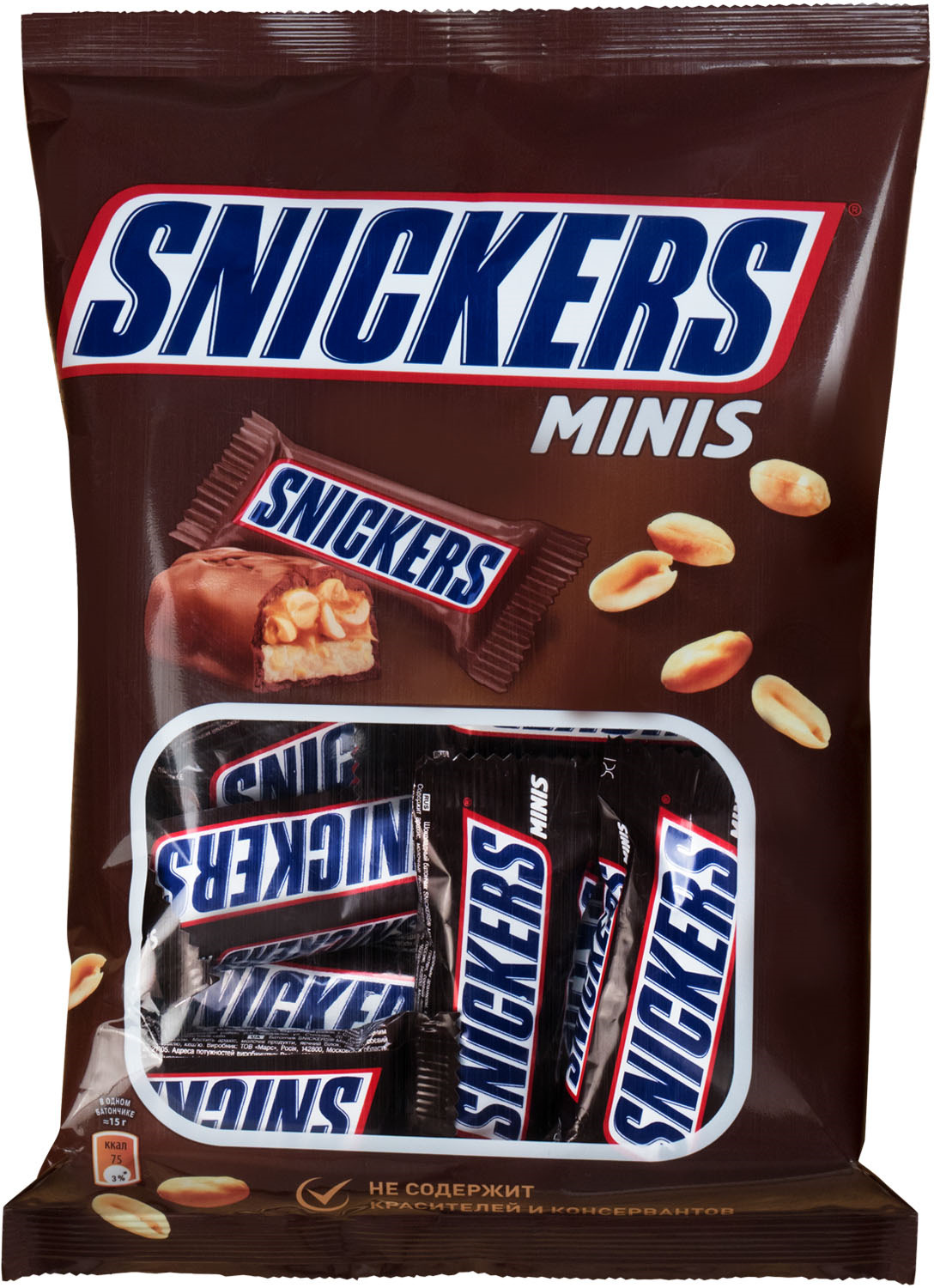 фото Snickers minis шоколадный батончик, 180 г