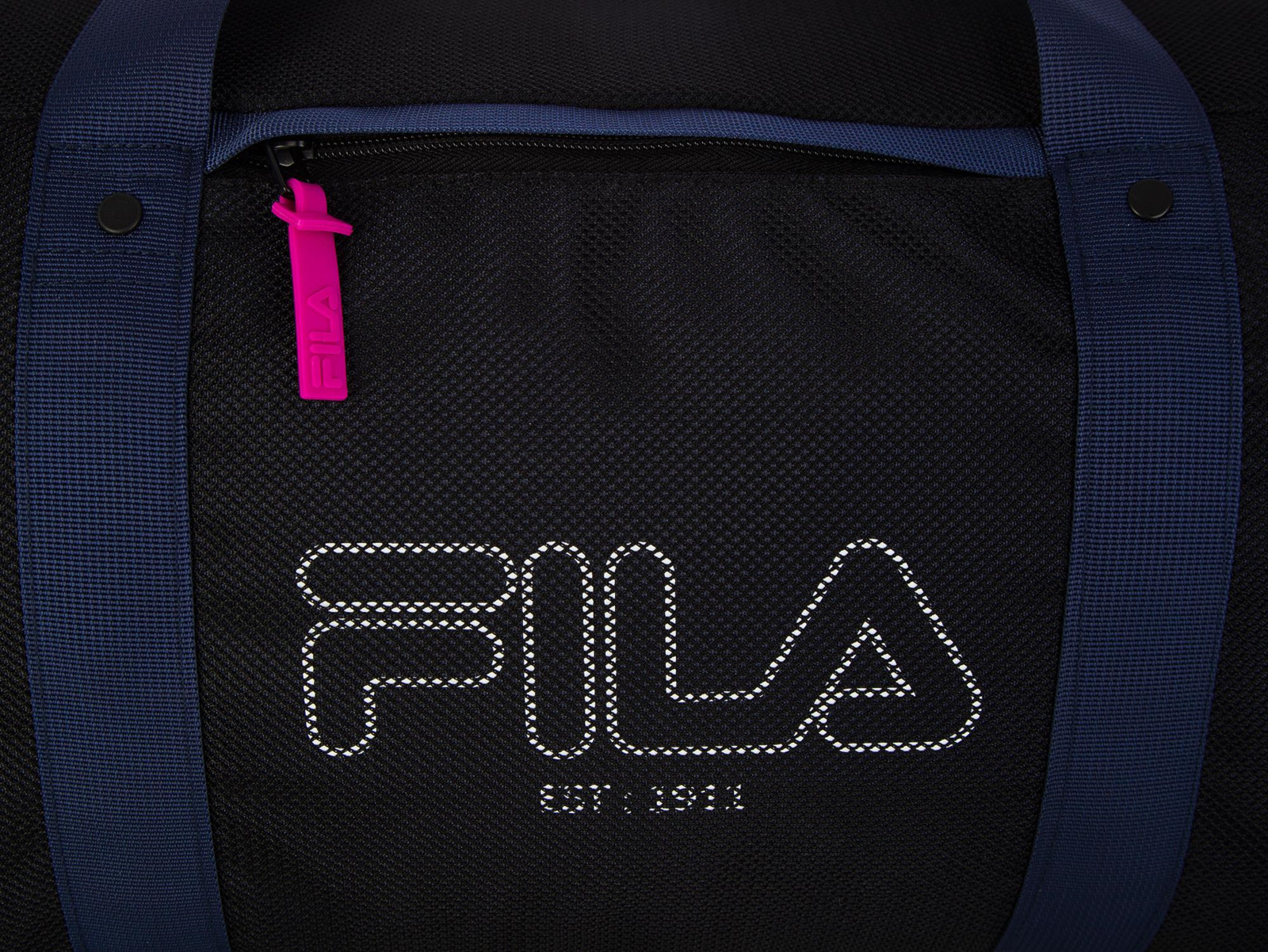 фото Сумка спортивная женская Fila Adult Bag, S19AFLBGU01-BM, 25 л, черный, синий, розовый