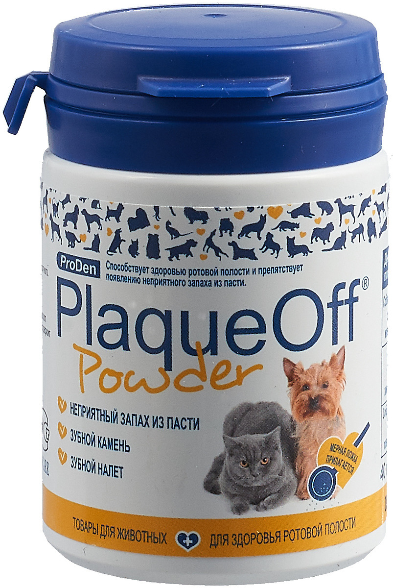 фото Средство для профилактики зубного камня ProDen "PlaqueOff", для кошек и собак, 40 г