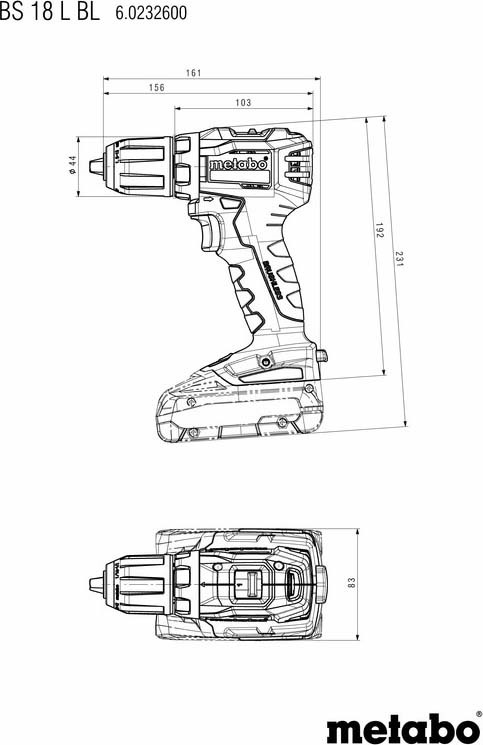 фото Дрель-шуруповерт Metabo BS 18 L BL, LiHD, 602326800, темно-зеленый, черный