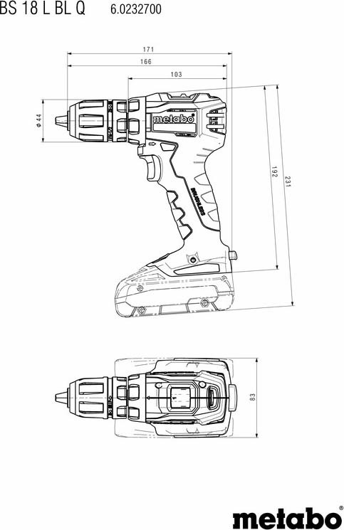 фото Дрель-шуруповерт Metabo BS 18 L BL Q, LiIon, 602327500, темно-зеленый, черный