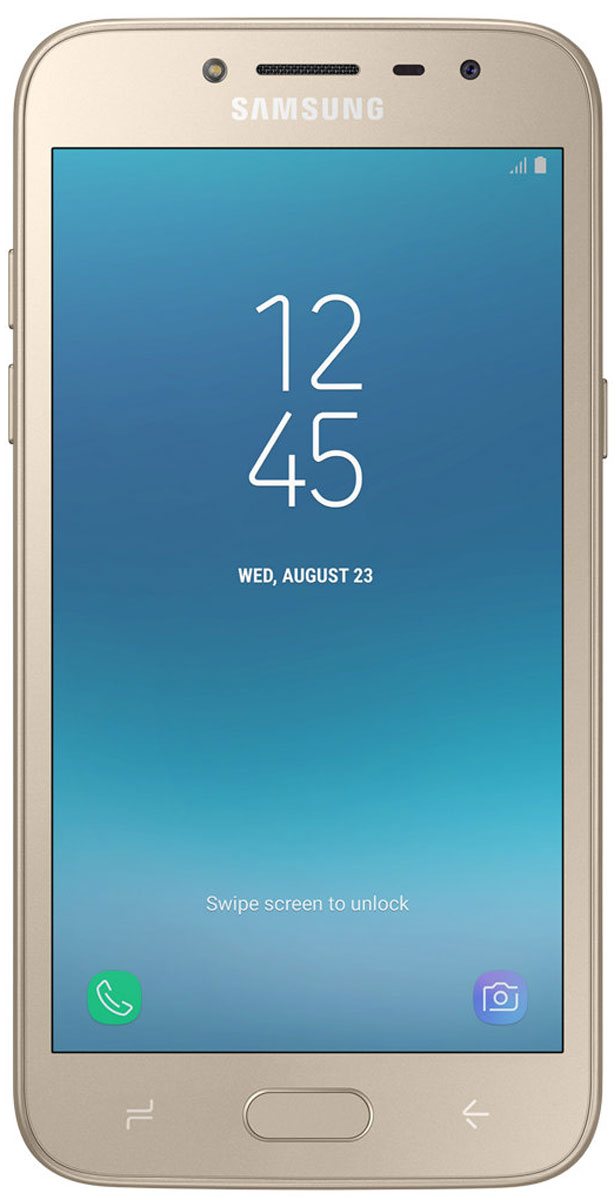 фото Смартфон Samsung Galaxy J2 2018, 16 ГБ, золотой