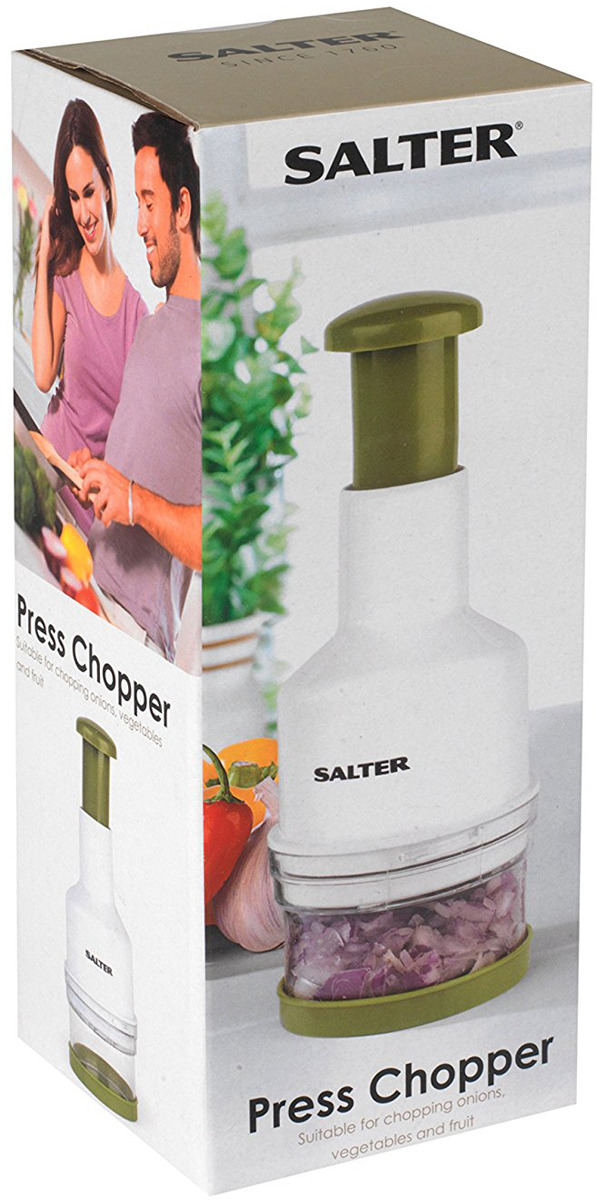 фото Измельчитель механический Salter Press Chopper, белый