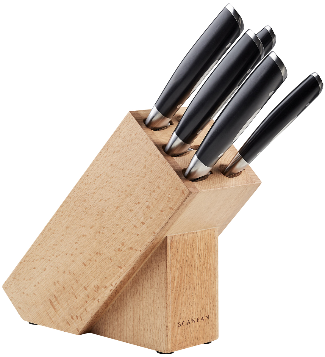 фото Набор кухонных ножей Scanpan Classic, с подставкой, 92000600, серебристый, 6 предметов