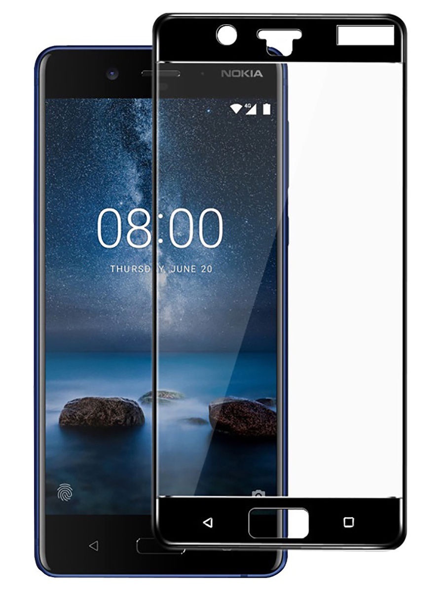 фото Защитное стекло UVOO Full screen для Nokia 8, черный