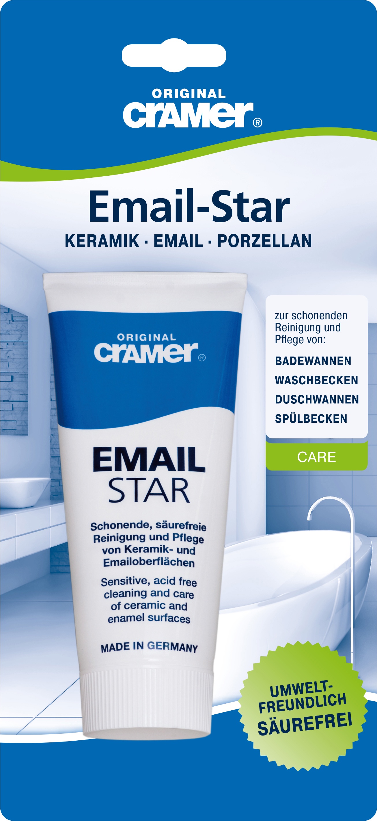 фото Паста Cramer Email-Star: очистка и уход за эмалированными и керамическими поверхностями Original cramer