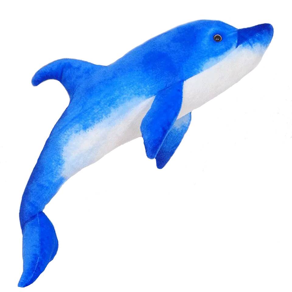 Мягкая игрушка АБВГДЕЙКА Дельфин синий