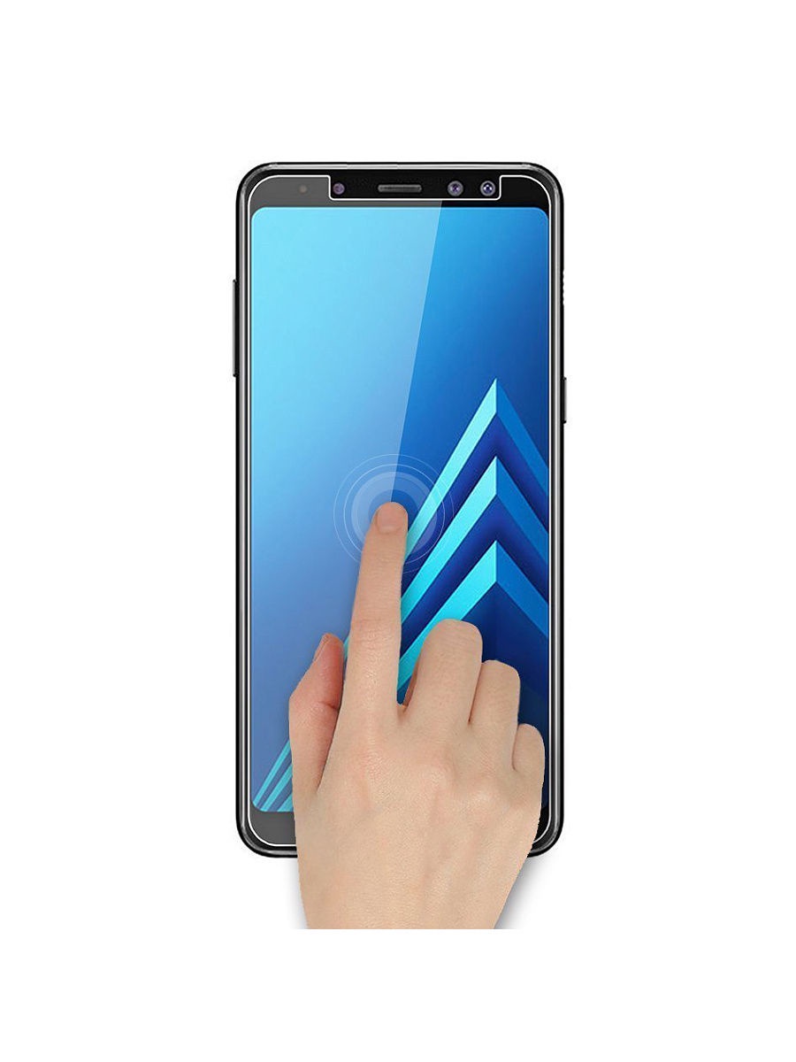 фото Защитное стекло UVOO 2D для Samsung Galaxy A8 Plus (2018), прозрачный