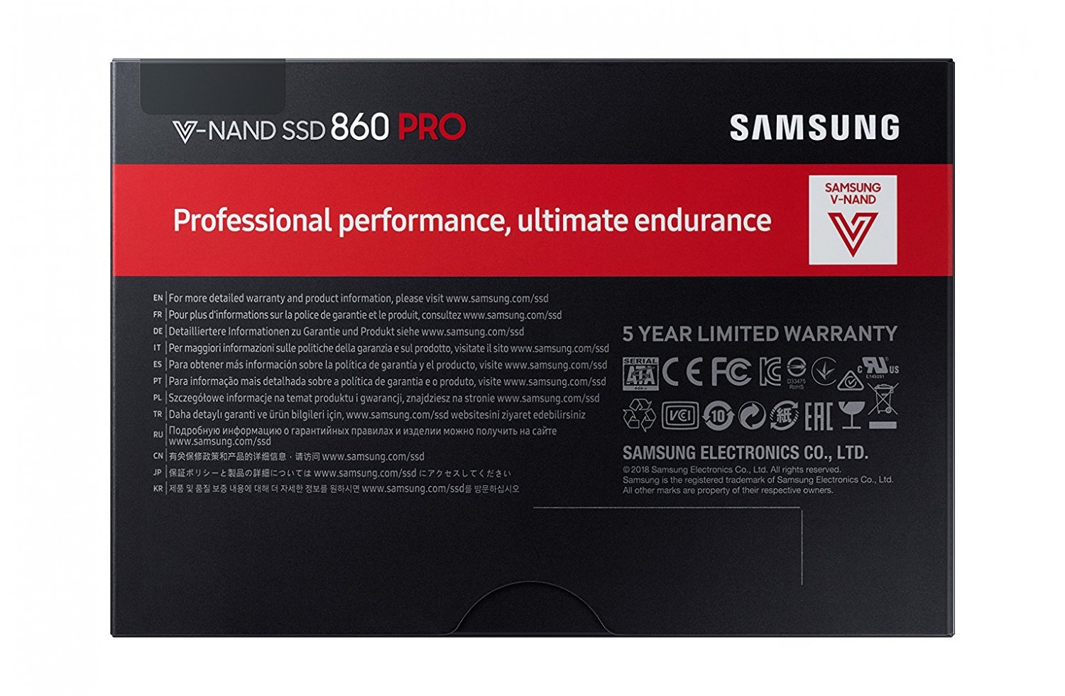 фото SSD 2TB Samsung 860 PRO, MZ-76P2T0BW