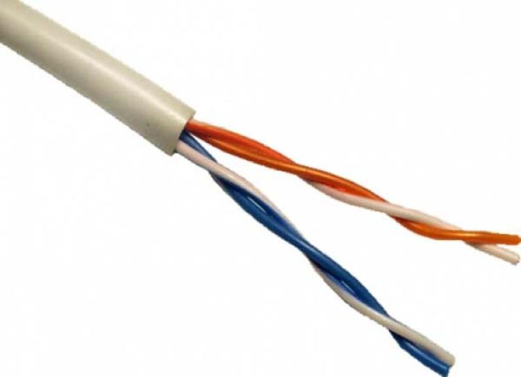 фото Кабель для компьютерных сетей Uniflex UTP2-CAT5e (24 AWG) медный, внутренний, серый, 305 м