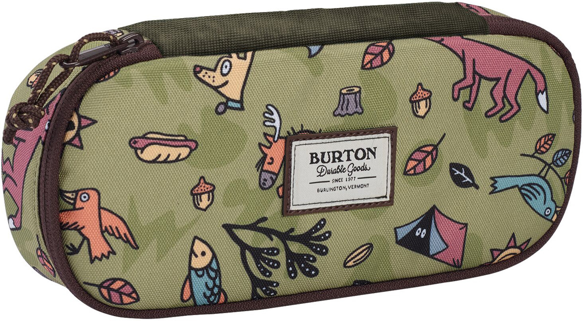 Футляр для канцелярских принадлежностей Burton Switchback Case, 16706106300NA, зеленый, коричневый, 23,5 х 10 х 6 см