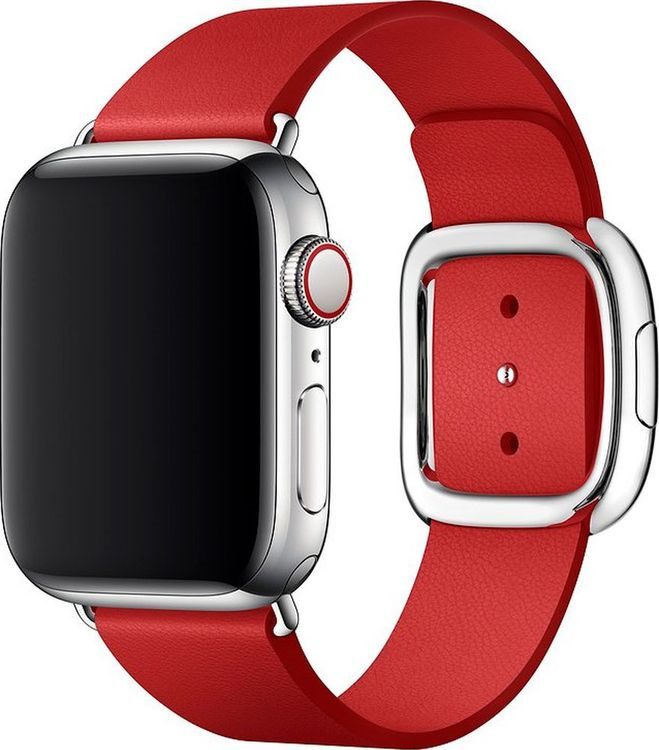 фото Ремешок для смарт-часов Apple Watch Accessories Modern Buckle Band Medium, MTQU2ZM/A, red, 40 мм