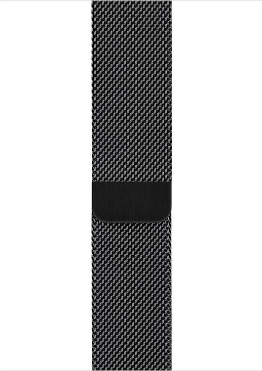 фото Ремешок для смарт-часов Apple Watch Accessories Milanese Loop, MTU52ZM/A, space black, 44 мм