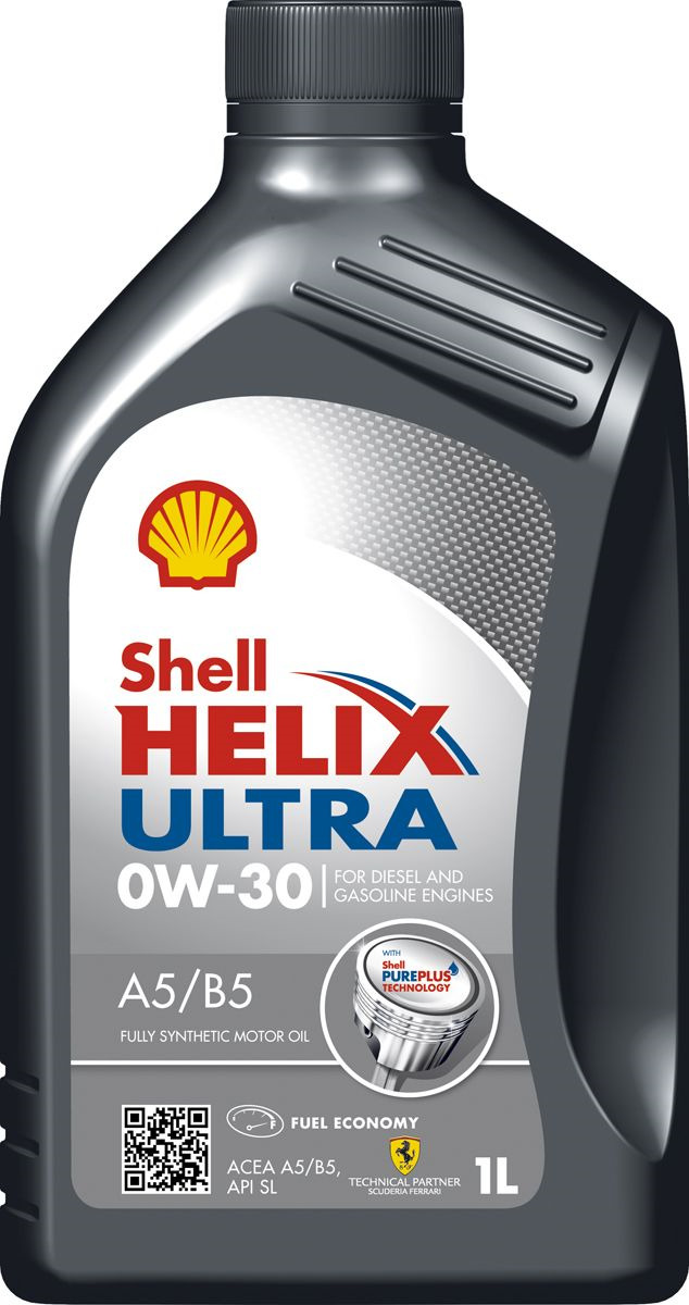 фото Моторное масло Shell Helix Ultra A5/B5, синтетическое, 0W-30, 1 л