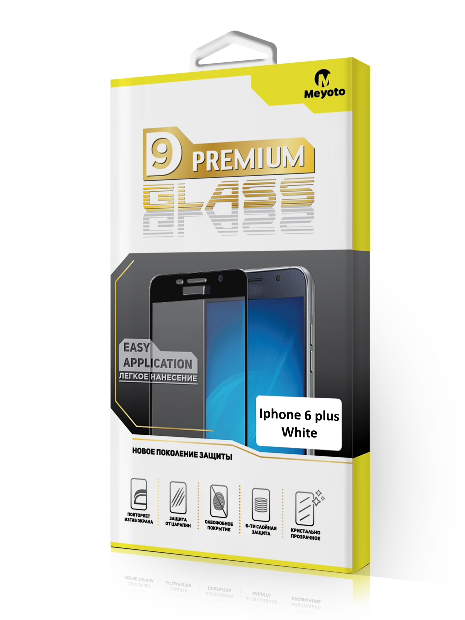 фото Защитное стекло 9D Iphone 6 plus White Meyoto