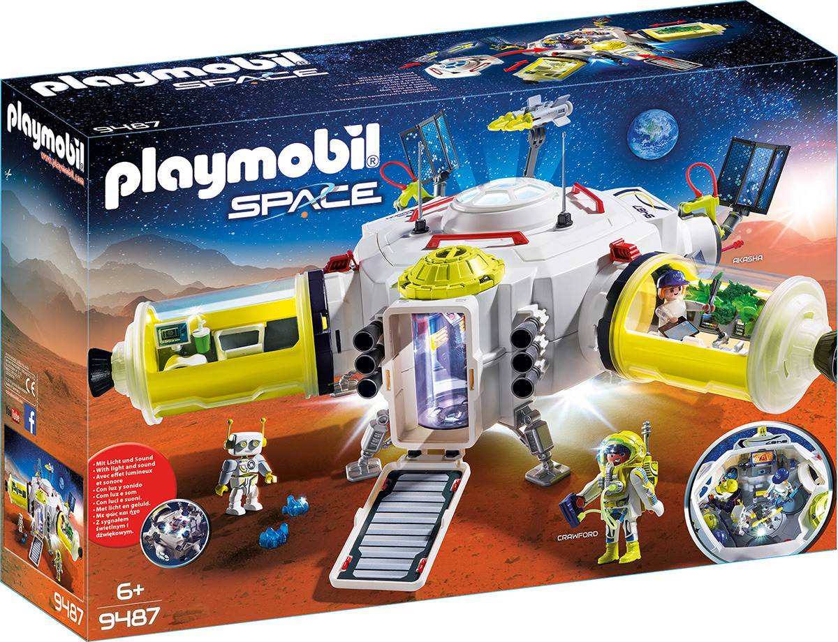 Пластиковый конструктор Playmobil Космос Космическая Станция Марс, 9487pm