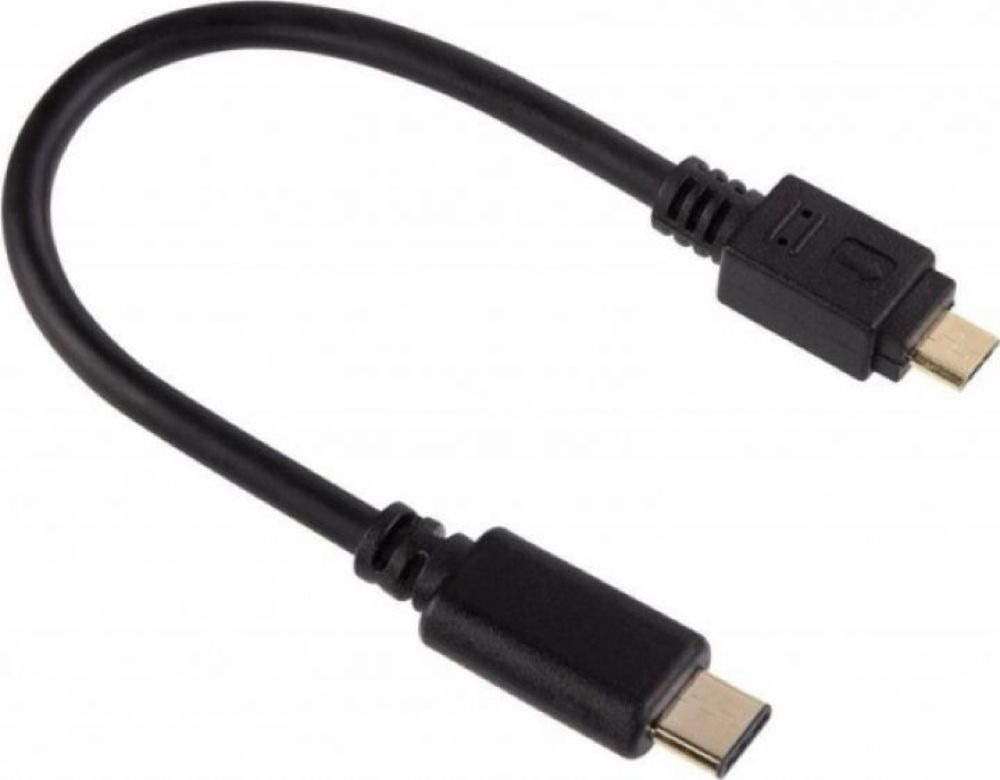 фото Кабель Hama micro USB B (m) USB Type-C (m), 0,75 м, 00135713, черный