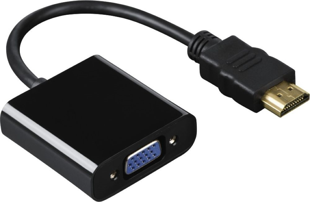 Адаптер Hama H-54569 HDMI (m)/VGA (f), 0,1 м, 00054569, черный