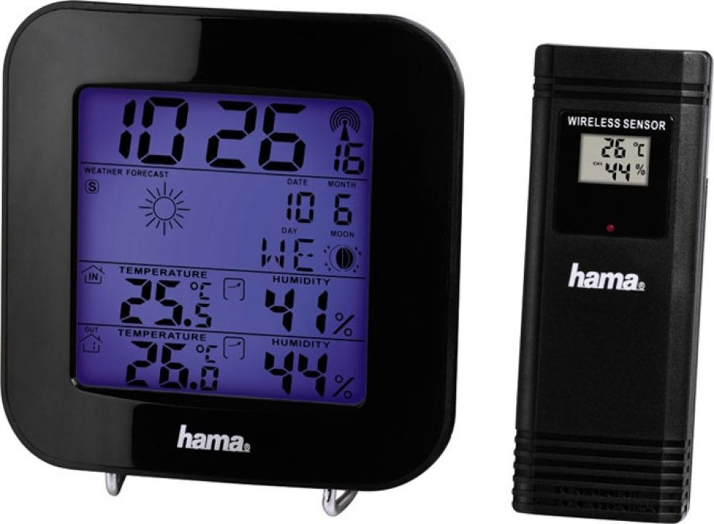 Погодная станция Hama, 00136222, черный Погодная станция Hama, 00136222, черный