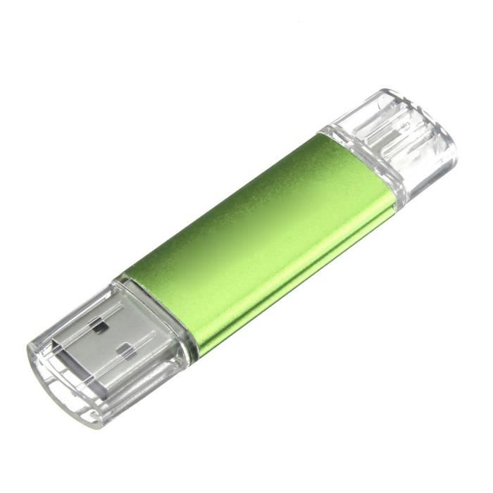 фото USB Флеш-накопитель No Name USB-флешка OTG 64 Гб, зеленый