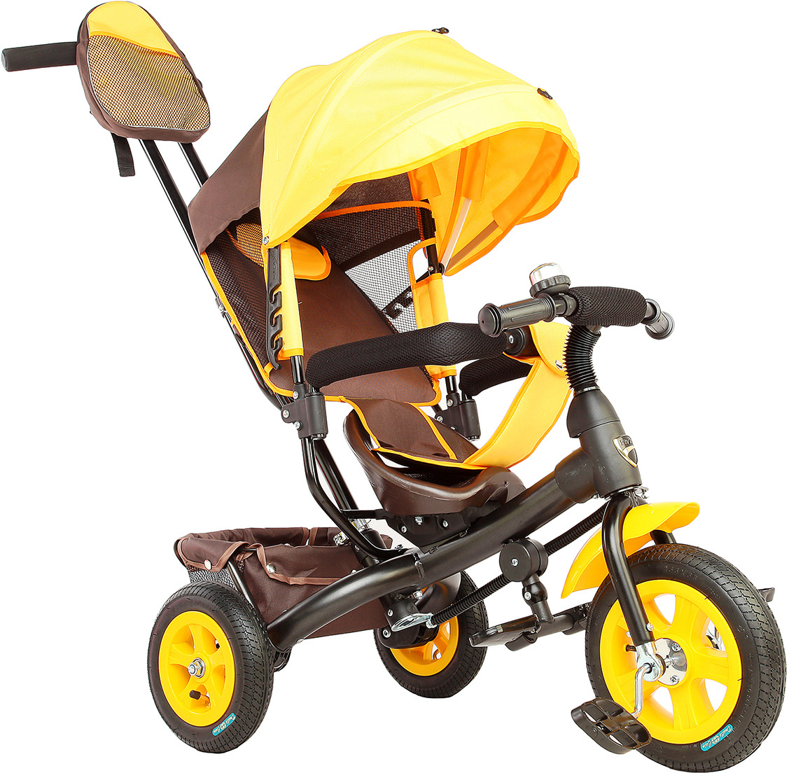 Велосипед трехколесный детский Лучик Vivat 1, 3409396, коричневый, желтый