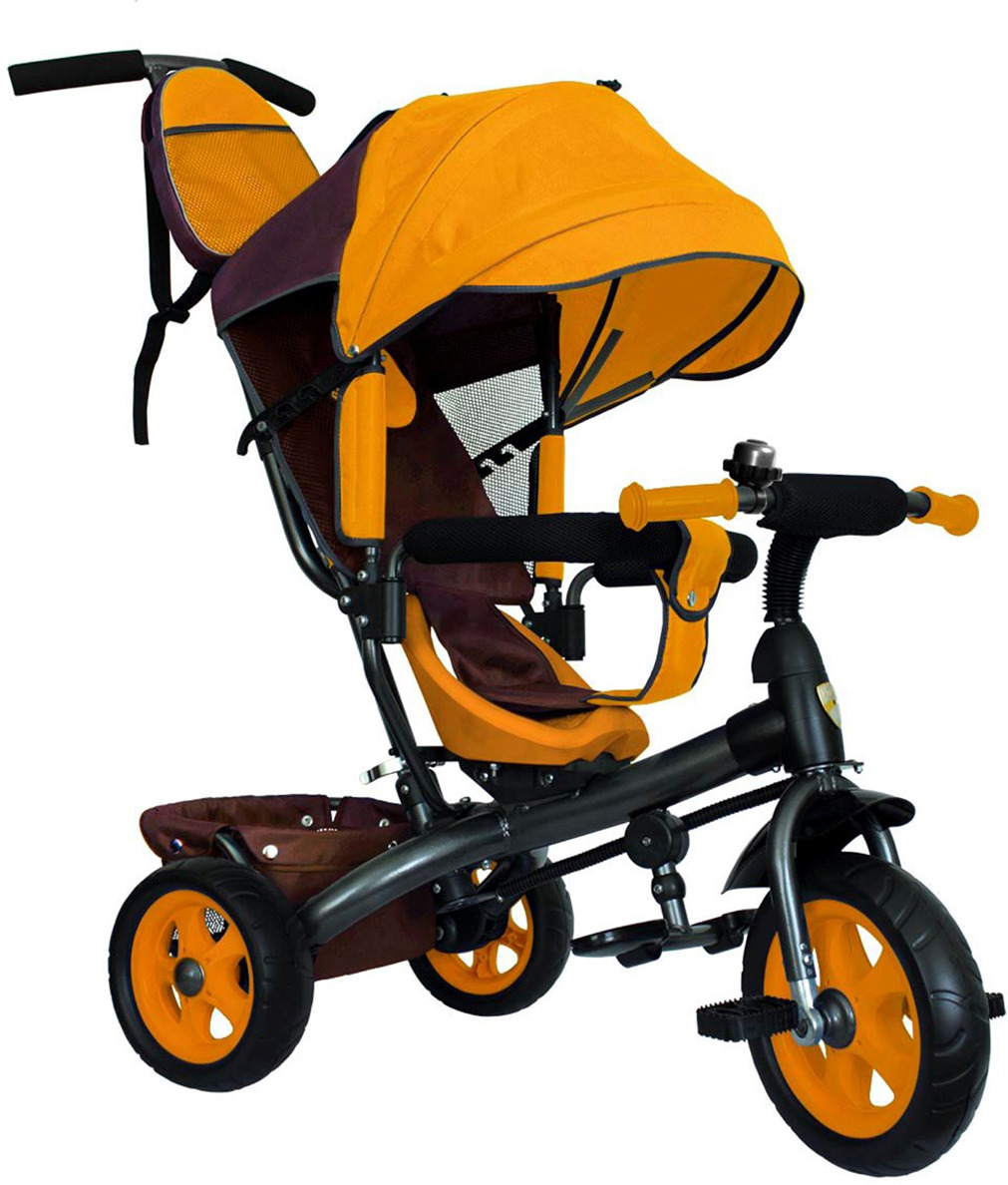 Велосипед трехколесный детский Лучик Vivat 2, 3409405, коричневый, желтый