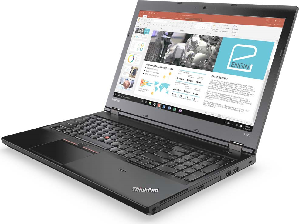 фото Ноутбук Lenovo ThinkPad L570, 20JRS2QM00, 15.6", черный