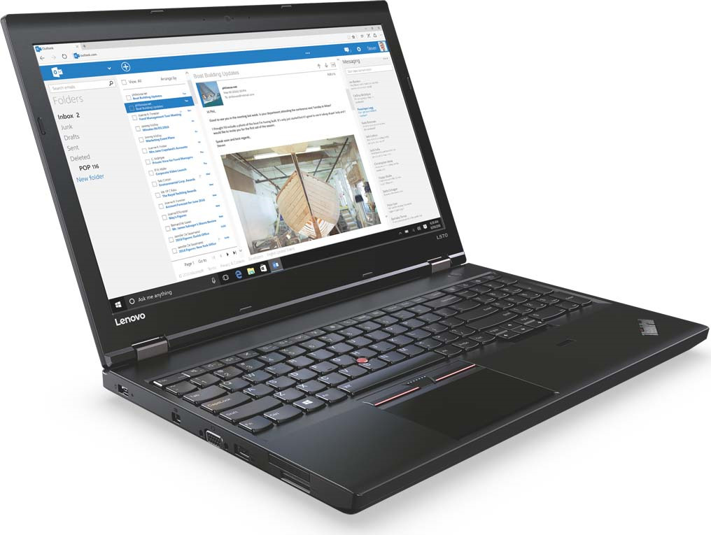 фото Ноутбук Lenovo ThinkPad L570, 20JRS2QM00, 15.6", черный