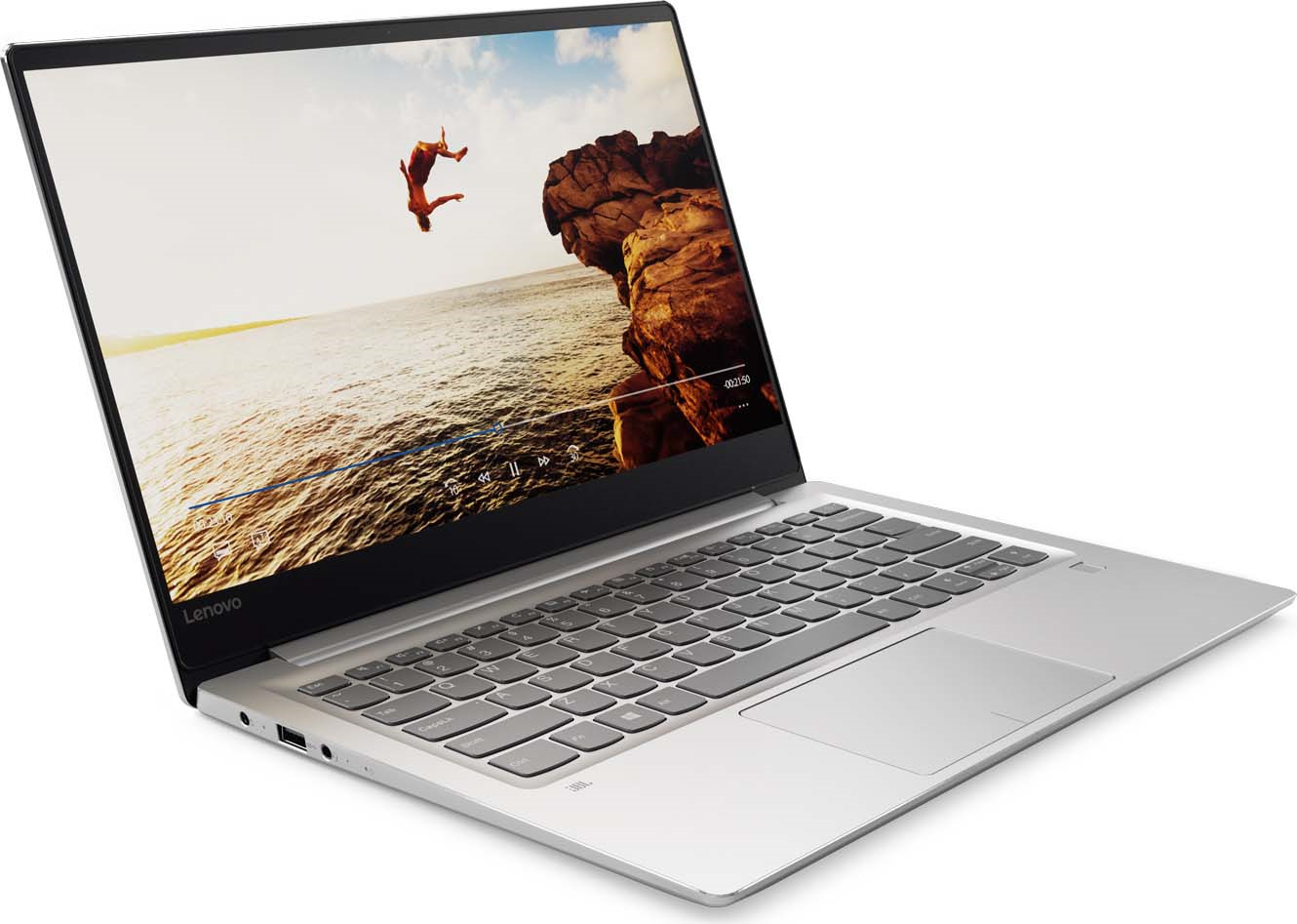 фото Ноутбук Lenovo IdeaPad 720S-14IKBR, 81BD000CRK, 14", серебристый