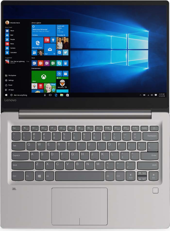 фото Ноутбук Lenovo IdeaPad 720S-14IKBR, 81BD000CRK, 14", серебристый