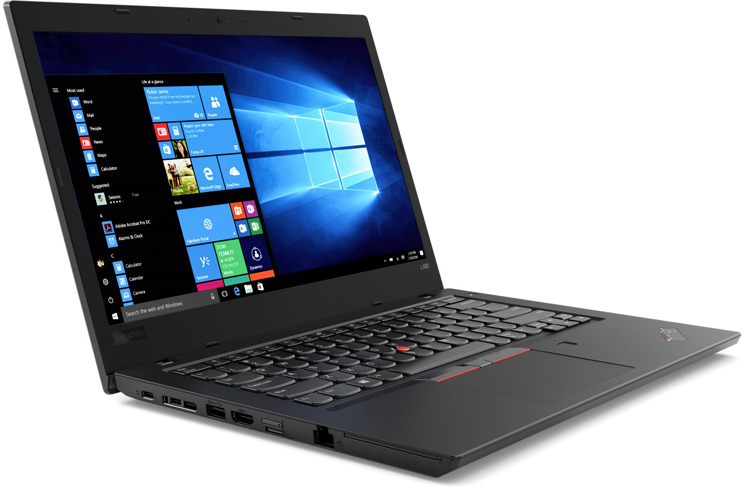 фото Ноутбук Lenovo ThinkPad L480, 20LS0024RT, 14", черный