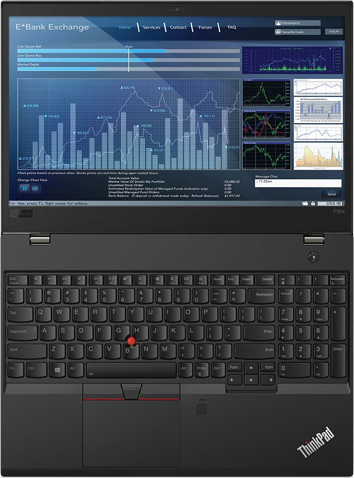 фото Ноутбук Lenovo ThinkPad P52s, 20LB0008RT, 15.6", черный