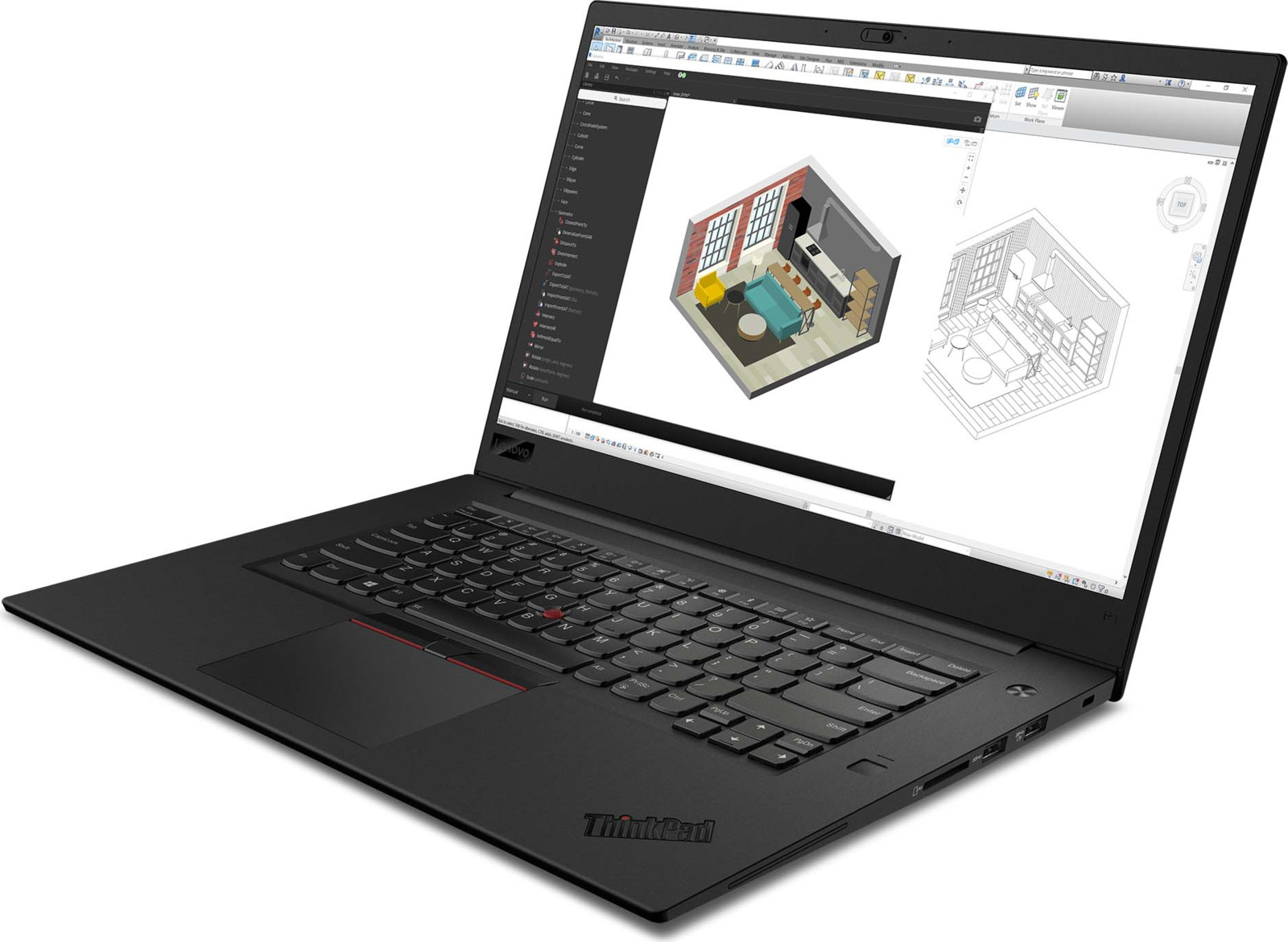 фото Ноутбук Lenovo ThinkPad P1, 20MD0000RT, 15.6", черный