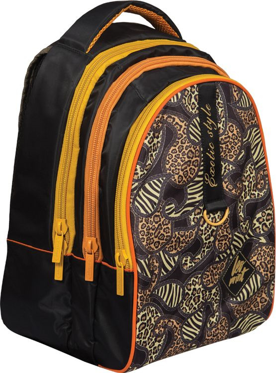 фото Рюкзак детский Berlingo Style Leo Print, RU038072, оранжевый