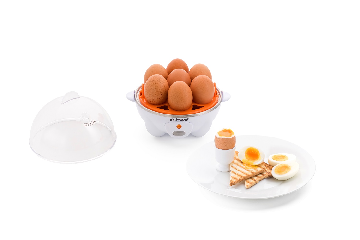 фото Яйцеварка Delimano Utile Egg Master Pro, белый, оранжевый