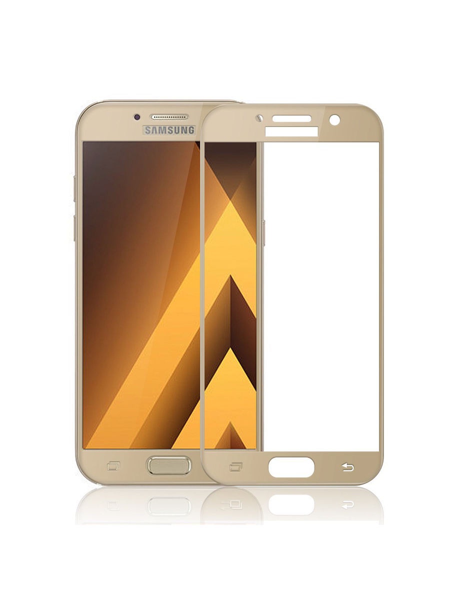 фото Защитное стекло UVOO Full screen для Samsung Galaxy A3 (2017), золотой