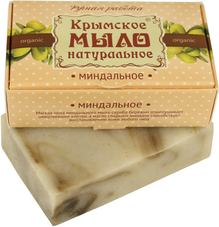 Дом природы Мыло туалетное "Миндальное", на оливковом масле, 100 г ...