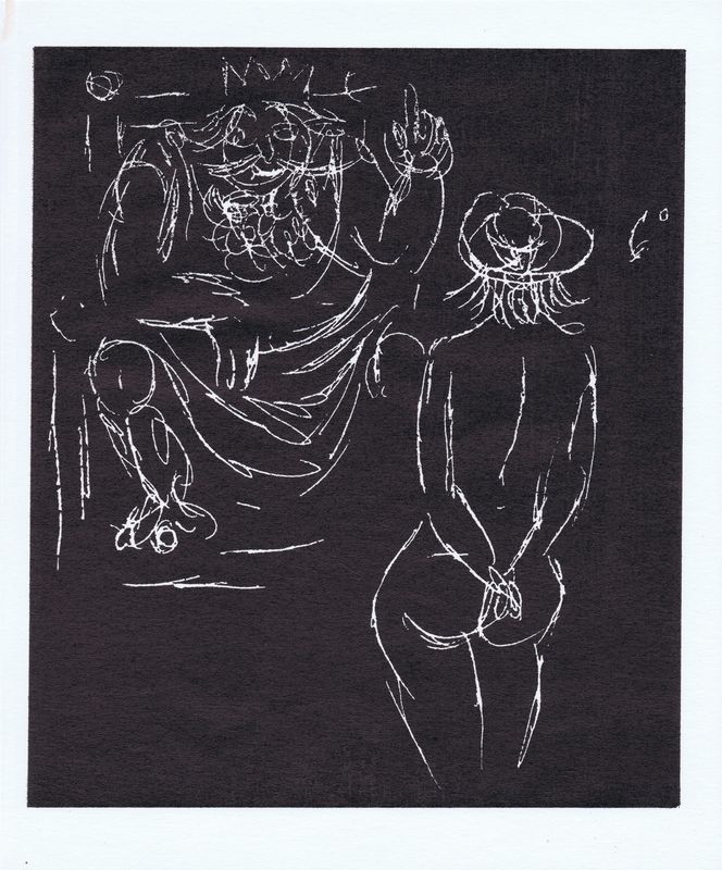 фото Приключения короля Позоля. Лист 2. Сухая игла по серебряной крошке. Франция, 1962 год Жак даниэль