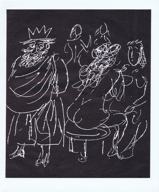 фото Приключения короля Позоля. Лист 4. Сухая игла по серебряной крошке. Франция, 1962 год Жак даниэль