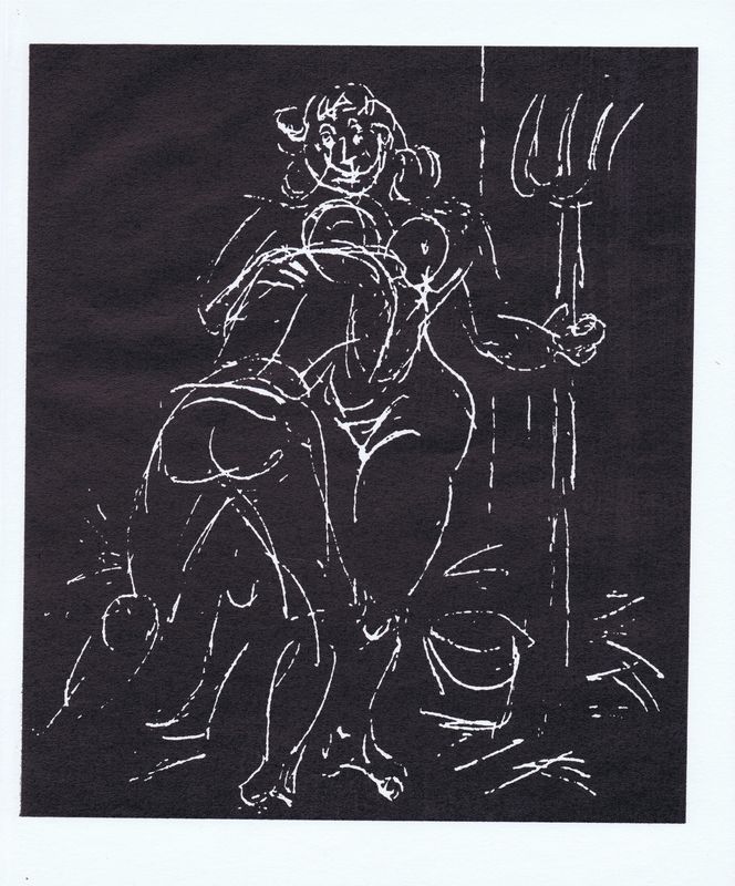 фото Приключения короля Позоля. Лист 8. Сухая игла по серебряной крошке. Франция, 1962 год Жак даниэль